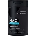 Idrettsforskning N-Acetyl L-cysteine (NAC) 600mg, 90 Veggie Kapsler - Vegan, ikke-GMO, Glutenfri.