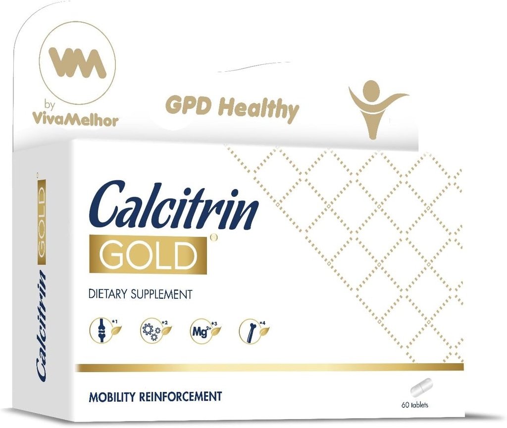Calcitrin gull kosttilskudd, mobilitet styrke, 60 tabletter
