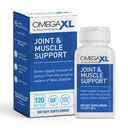 OmegaXL Joint Support Supplement - Naturlig Muskelstøtte, Grønn Lipped Musselolje, Mykt Gel piller, Drug-Free, 120 greve