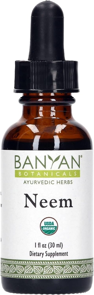 Banyan Botanicals Neem flytende ekstrakt - sertifisert organisk, 1 oz