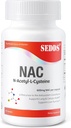 Kosttilskudd, N-Acetyl Cysteine (NAC) 600 mg, 100 Veg Kapsler - Ikke-GMO, Glutenfri