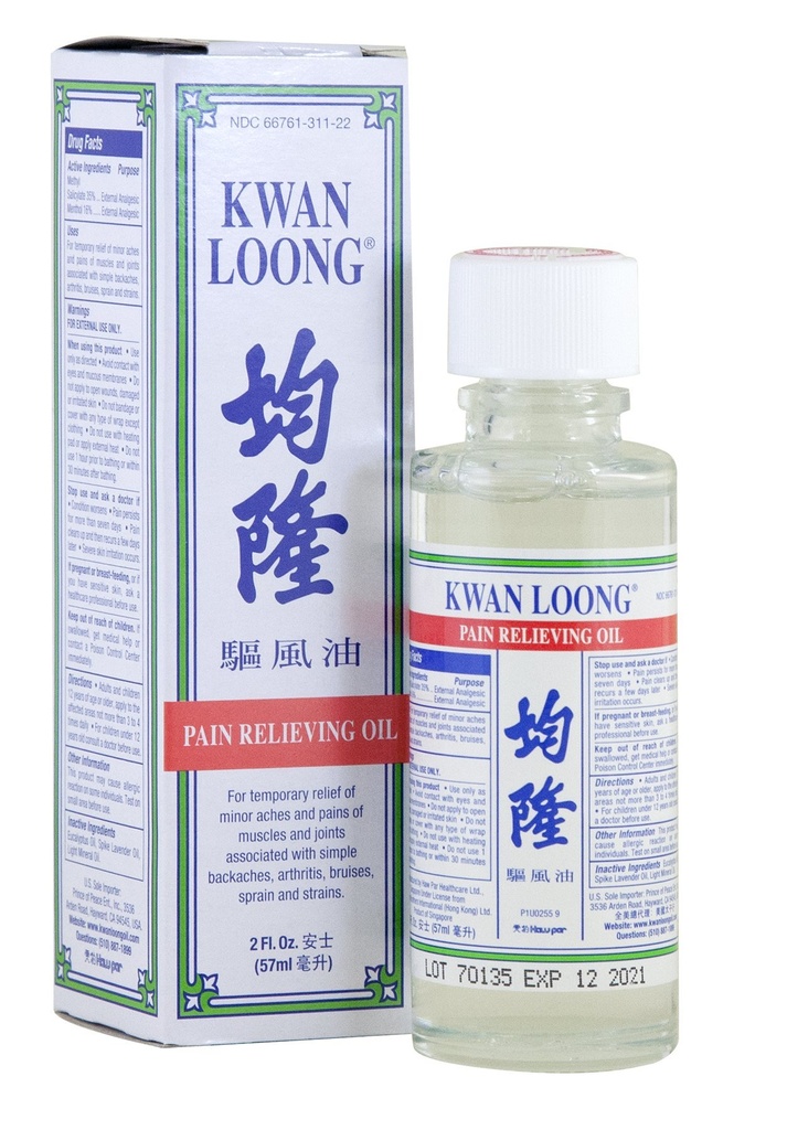 Kwan Loong smerte lindrer Aromatisk olje (2 fl oz)