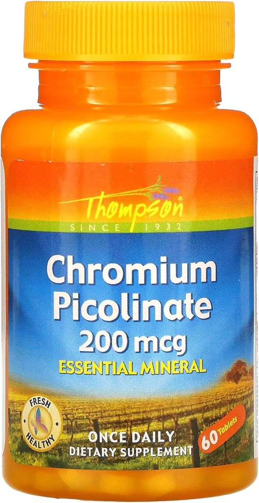 Thompson Krom Picolinat, 60 tabletter