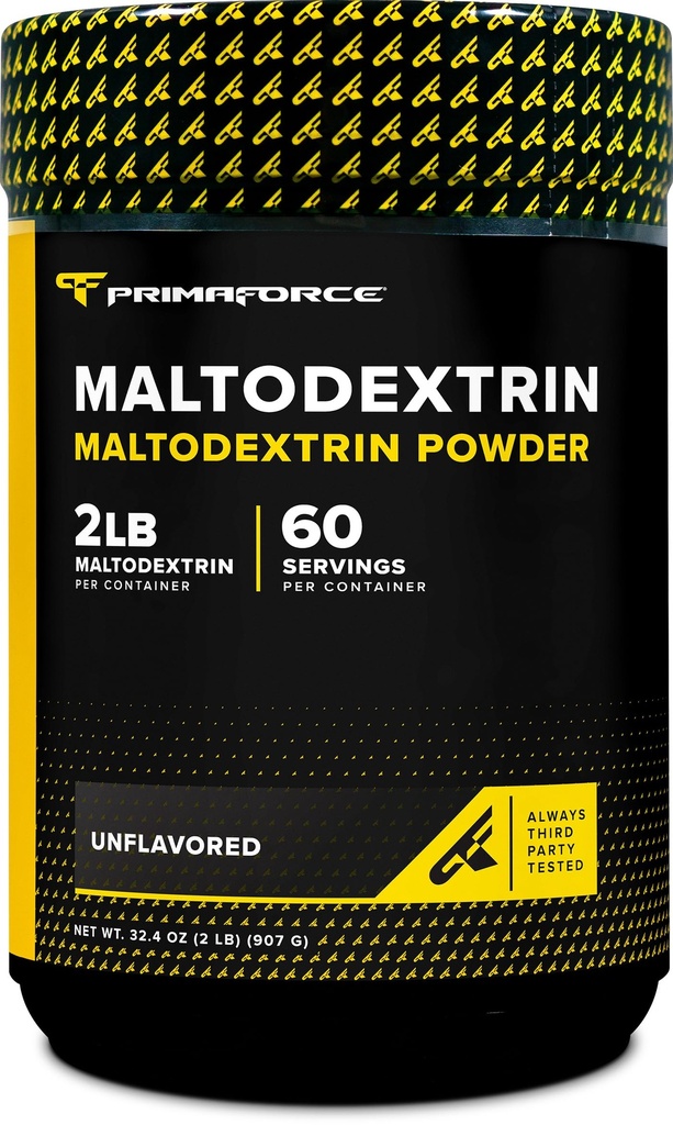 Primaforce Maltodextrin pulver (2 pund, ikke-slavorert) - Mat klasse Maltodextrin pulver for økt trening energi, gevinst og utholdenhet