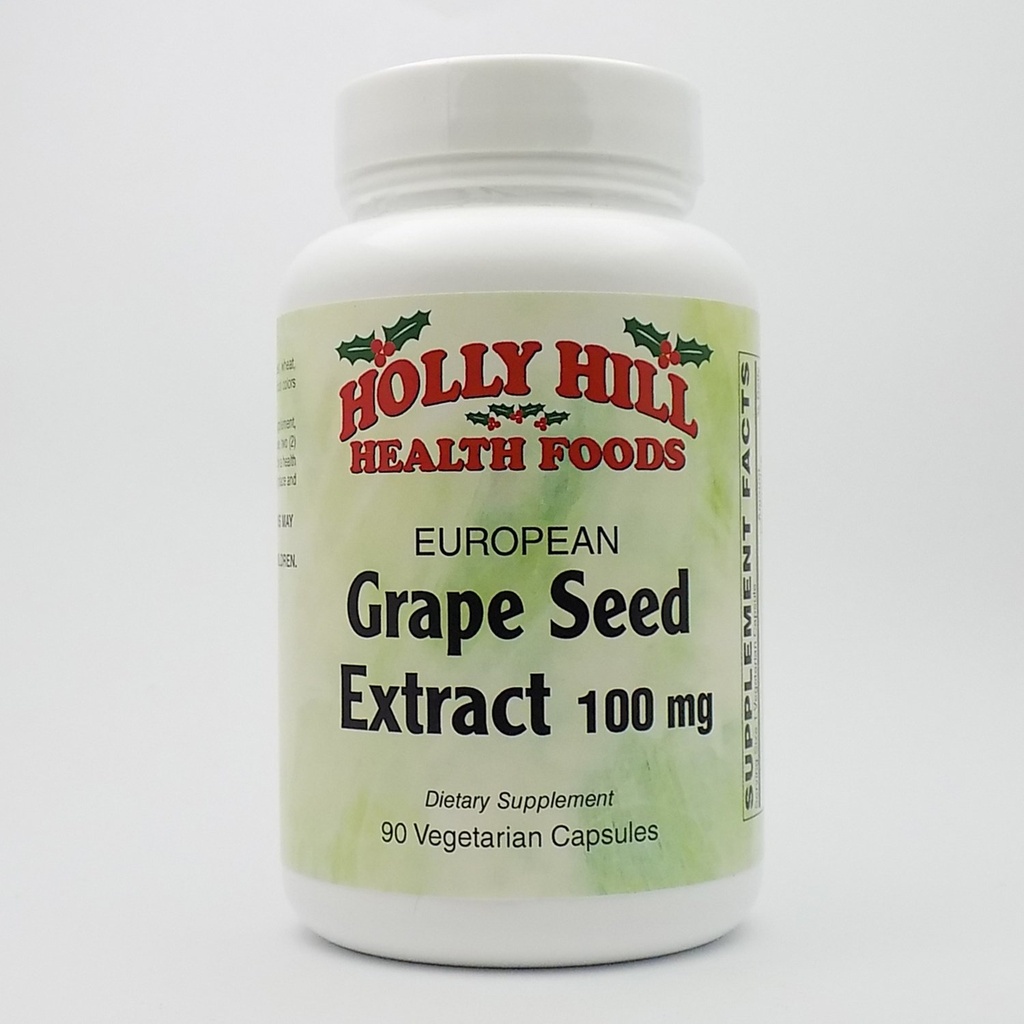 Holly Hill helse matvarer, europeisk kornfrøekstrakt 100 MG, 90 kapsler