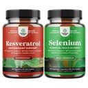 Bundle av Anti Aging Trans Resveratrol og ren selen Thyroid støtte Supplement - Naturlig felles støtte Supplement - Naturlig immunforsterkning for voksne