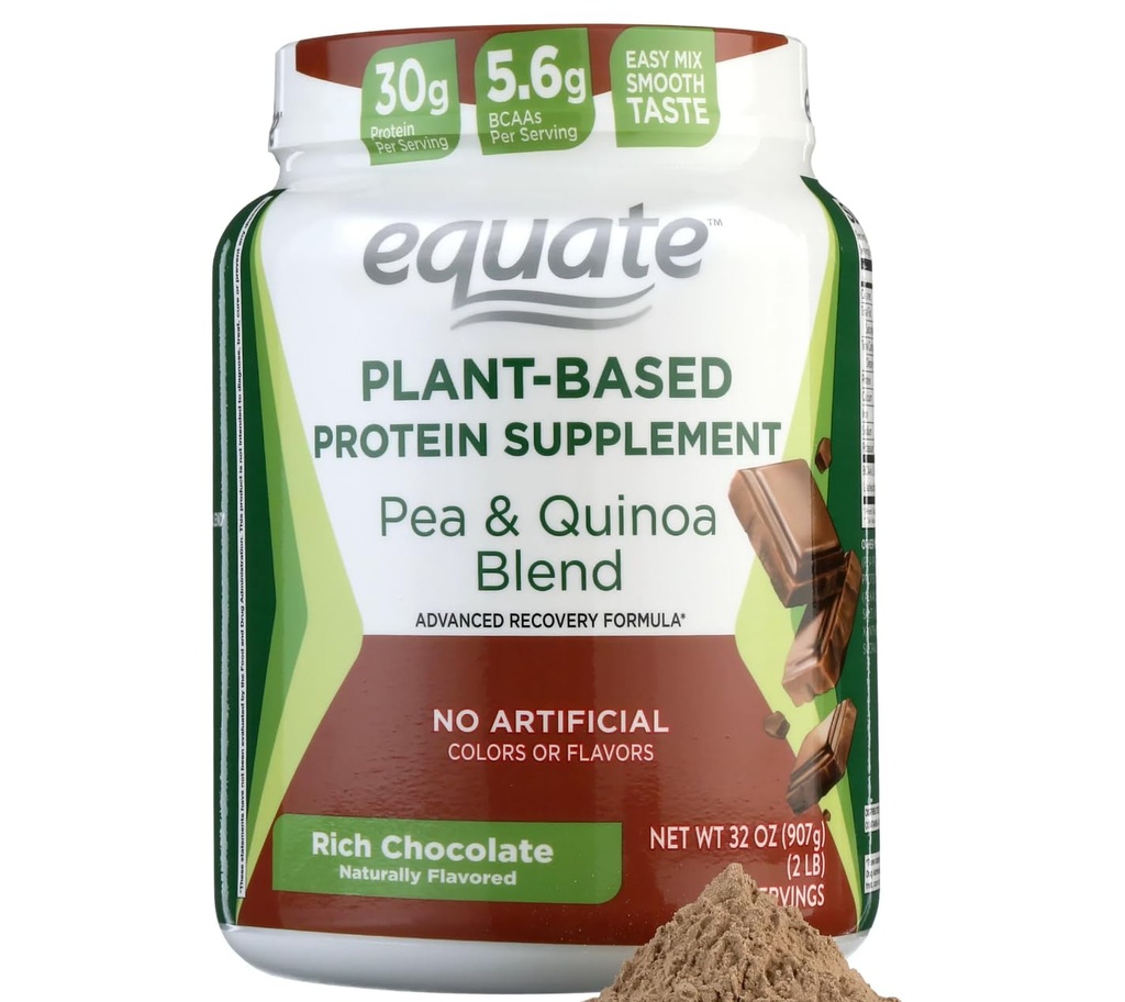 Nøyaktig plantebasert protein Supplement, rik sjokolade ingen artiske farger 32OZ-L8