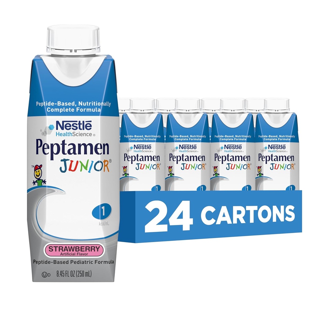 Peptamen Junior Supplement, Jordbær, 8.45 Fluid Ounce, Pakke med 24