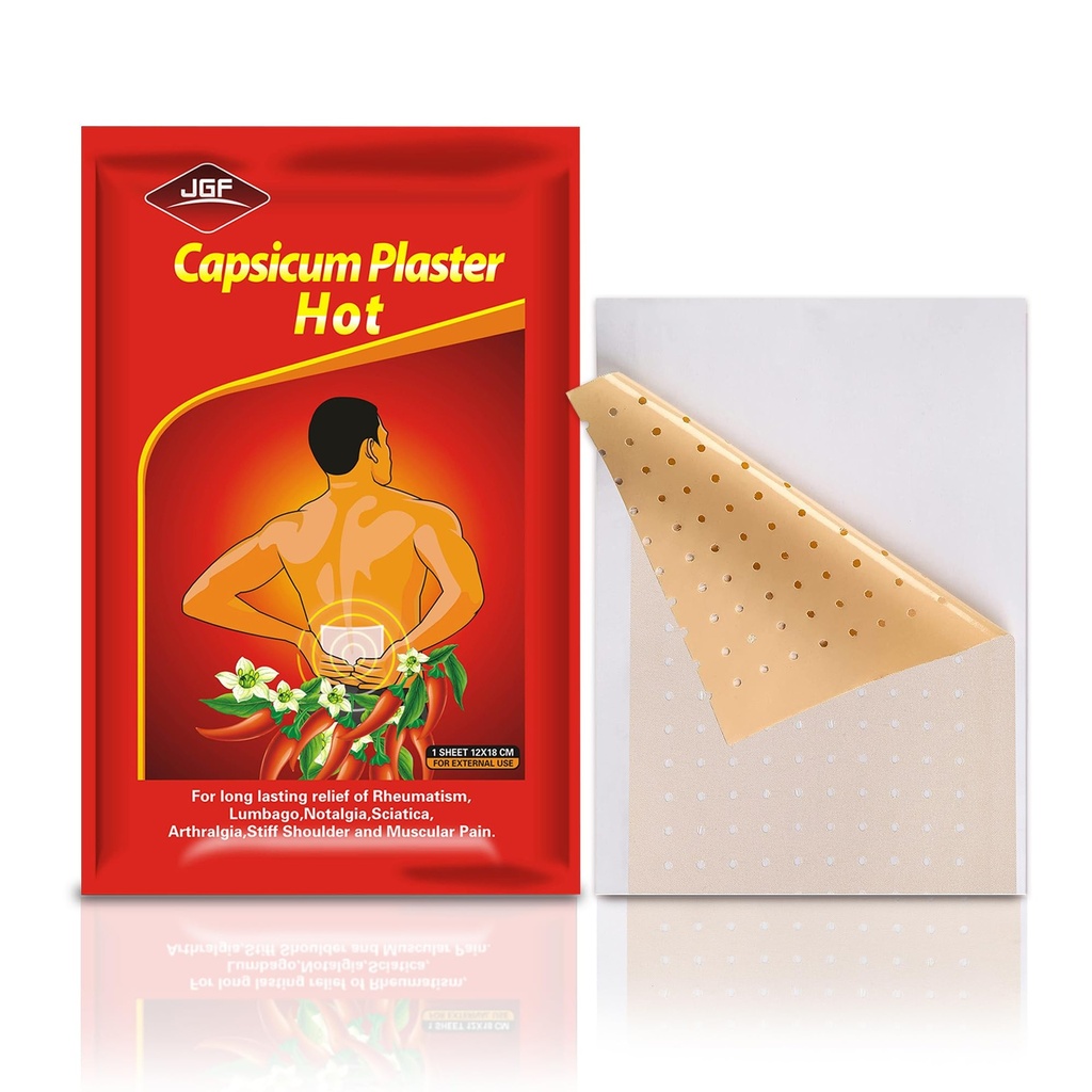 Capsaicin Patches, 20 Pack 4,72"x7.08" Hot Capsicum Patches