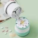 Pill Cutter - Pill Splitter med rustfritt stål Blade for å kutte små piller eller store piller i en tredje, Pill Cutter 1/3, egnet for kutte vitaminer, tabletter (1-3 grønn)