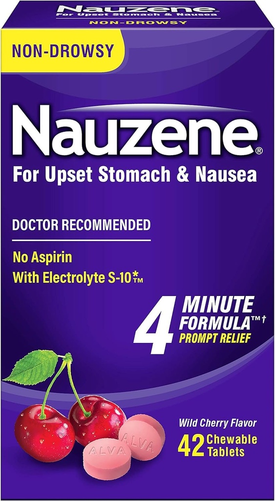 Nauzen for hemmende relief Chewable tabletter, 40 greve