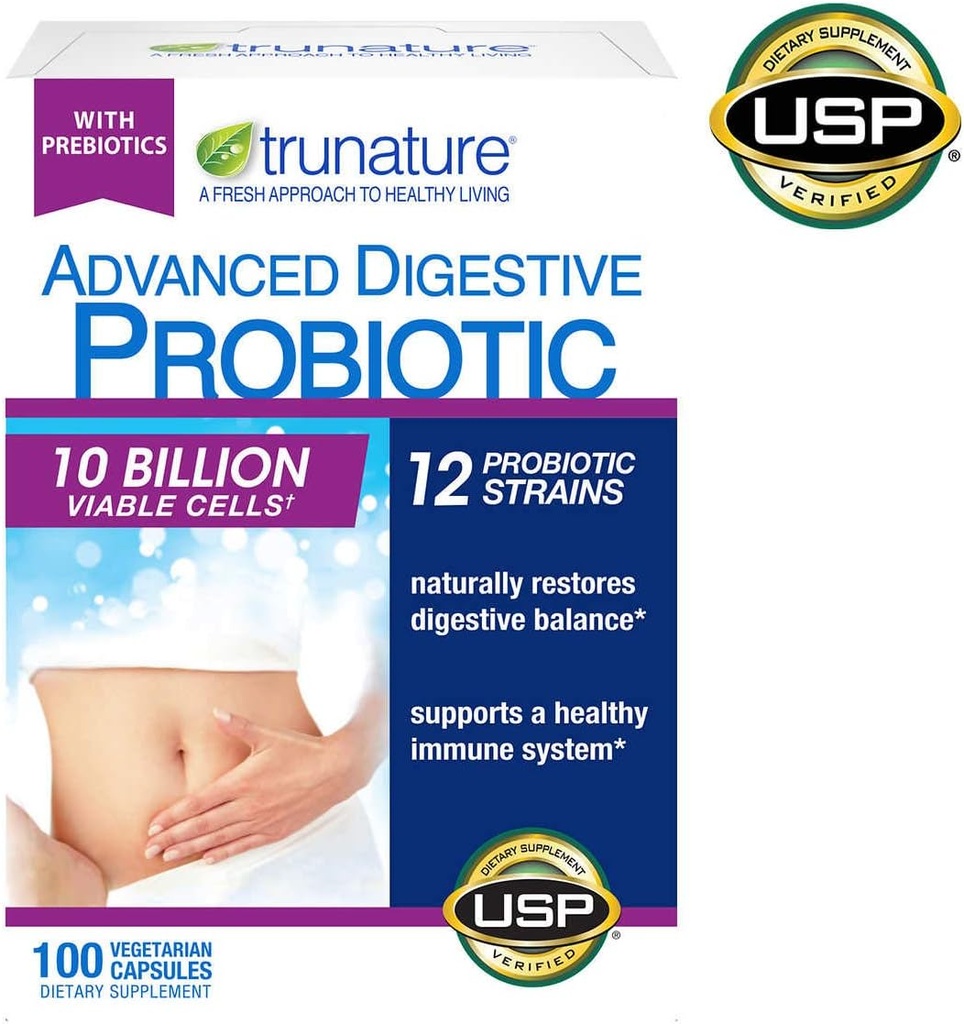 triunature Advanced Digestive Probiotic, 100 kapsler (3 pakke)