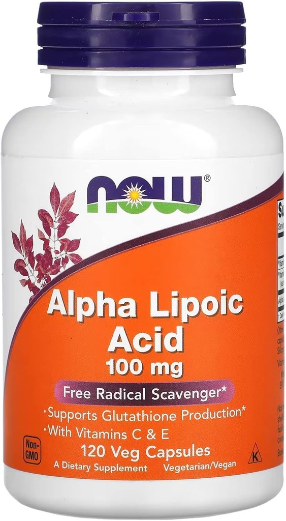 Nå Matvarer Alpha Lipoic Acid 100 mg 120 Vcaps