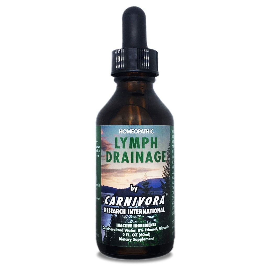 Carnivora - Lymph Drainage Dråper - Stimulerer og renser lymfatisk system - Flusher celleavfall, øker energi, bekjemper utmatting. 2 Fl Oz (pakke med 1)