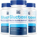 (3 pakke) Gluctose Advanced Blood Support, Gluctose, Gluctose - Advanced Blood Support Supplement, Gluctose Supplements Støtte Kapsler - Alle naturlige formel, 90 Kapsler i 3 måneder