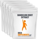BulkSupplements.com Dandelion Root Extract pulver - Herbal Supplements for Liver & Digestive Support - Glutenfri - 500 mg per servering, Pakke med 5 (5 Kilogrammer - 11 lbs)