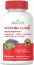Migraine Guard ® Ny Migraine Relief Hodepine Forebygging, klinisk bevist COQ10, VIT B2, VIT B6, Feberfew, Magnesium Glycinate, Ginger, Eksepsjonell respons under forsøk laget i Canada
