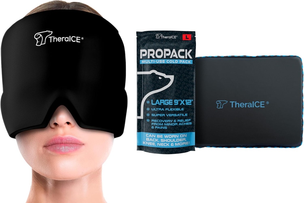 TheraICE hodepine & Migraine Relief Hat & Theraice PROpack Ice Pack