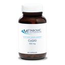 Metabolsk vedlikehold CoQ10 Kapsler - 100 mg CoenzymeQ10 med vitamin C - Antioksidant, Immune, Energi + Cardiovaskulær støtte (60 kapsler)