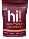 Performance Plante Proteinpulver | 3x Bedre Aminosyreabsorpsjon | Dairy Free Protein pulver & BCAA | Digestive Enzymer for Easy Digestion | 23g Protein, 140 kalorier per servering (Chokolate)