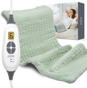 Pure Enrichment PureRelief XL Oppvarmingspad - 12" x 24" Elektrisk oppvarmingspad for ryggsmerte og krummer, 6 varmeinnstillinger, FSA/HSA kvalifisert, myk maskinvaskstoff, Auto-off & moist varme (Zen Green)