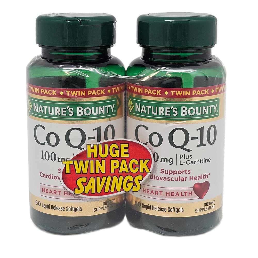 Naturens Bounty CoQ10 100 mg Twin Pack, 60 greve, 2 pakke