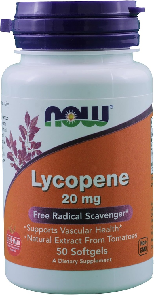 Nå Mat Lycopen, 50 mykgel / 20 mg (pakke på 2)
