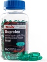 TIME-CAP LABS, INC. Tidlig Ibuprofen 200mg - 160 flytende Softgels - smertelindring Softgels og feber Reduser - for hodepine lindring, menstruell smerte, tannsmerter Muskulær smerte og ledbetennelse smerte