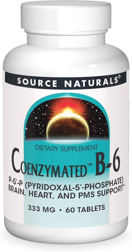 Kilde Naturals Koenzymert B-6, fremmer et sunt nervesystem*, 333 mg - 60 tabletter