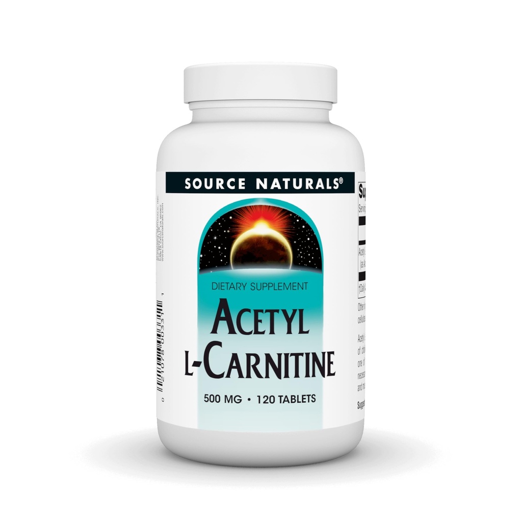 Kilde Naturals Acetyl L-karnitin 500 Mg tablett, 120 greve