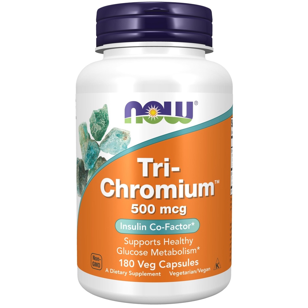 NU Mattilskudd, Tri-ChromiumTM 500 mg med kanel, Insulin Co-Factor*, 180 Veg Kapsler