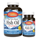 Carlson - Den aller fineste fiskoljen, 700 mg Omega-3s, norsk, Sustainly Sourced, Lemon, 150 greve
