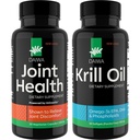 Daiwa Joint og Krill Olje Supplement Pack - Omega 3 Krill oljekapsler med herbal blanding, 2-i-1 Formula