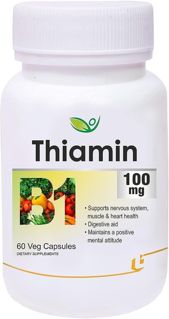 Generisk Pub Thiamin (Vitamin B1) - 60 Veg Kapsler
