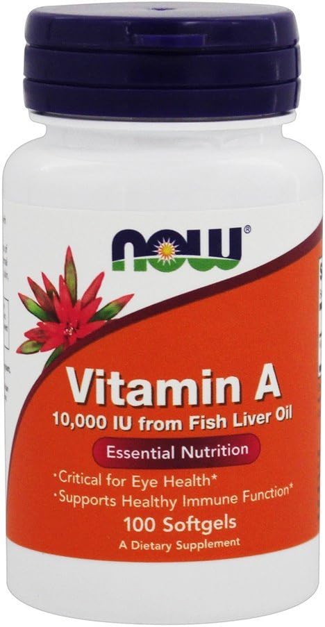 Nå Matvarer, vitamin A, 10.000 IU, 100 Softgels