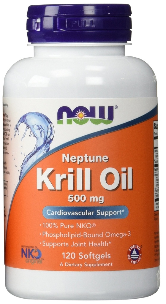 Nå Mat Neptun Krill Oil 500Mg(2-pakke)120 mykegels