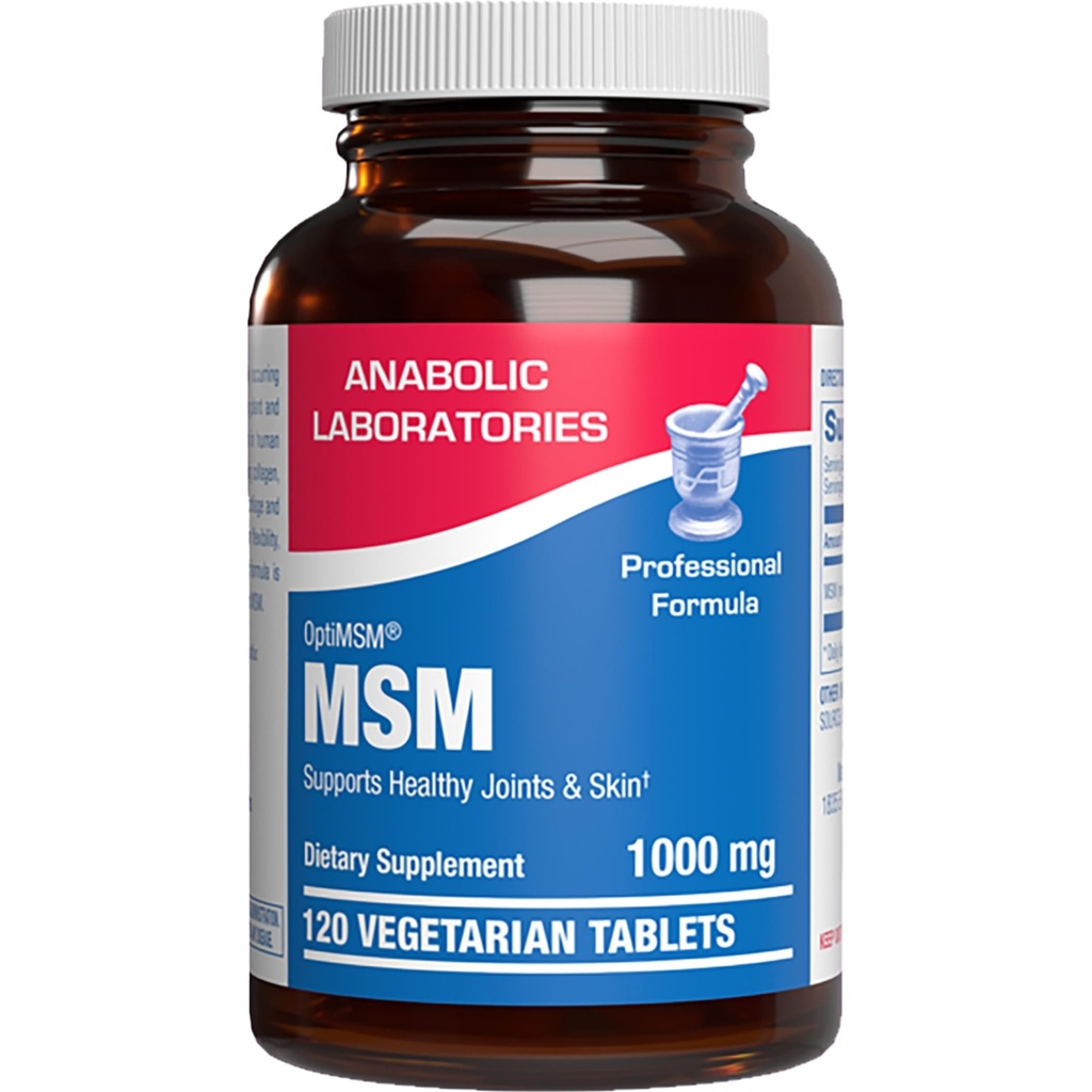 Metylsulfonylmetan MSM Supplement 1000mg - høy styrke mykt vev og felles støtte Supplement med MSM fra OptiMSM - vegetarisk ikke-GMO & laget i USA i cGMP-fasiliteter - 60 Services