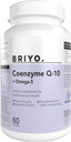 CoenzymeQ10 + Omega 3-150 mg Omega 3 + 100 mg Omega 3 med Lycopen og Selen for hjertehelse, cellulær energi, antioksidant støtte