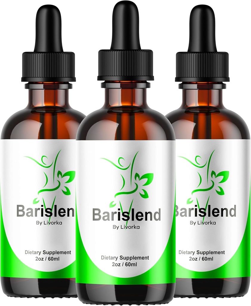 (3 Pakke) Barilend Drops, Barilend Liquid, Offisiell Barilend Liquid Drops, Barilends Advanced Liquid Drop Formula, Barilend Drop Supplement Premium Liquid Supplement Support, 3 Flasker For 3 måneder