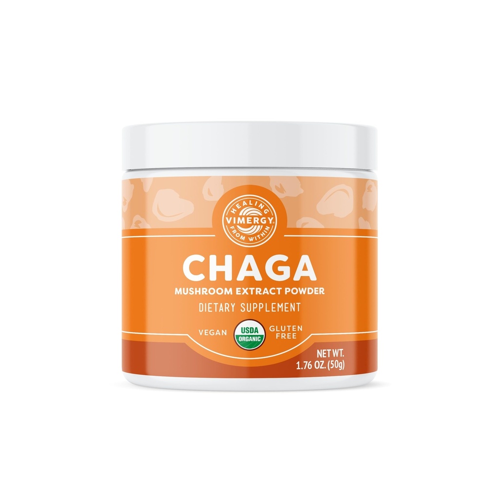 Vimergy Chaga pulver – Superfood Cellular Support* – Fordeler Cardiovaskulær helse* – USDA Certified Organic, Vegan, Glutenfri – 33 Serveringer