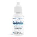 Biotics Research Bio K Mulsion flytende vitamin K Drops - 500 mg/S - Vitamin K1 fytonadion for voksne - VIT K Supplement - Sterke bein, hjertehelse, blod Cloting Support, 1 fl oz