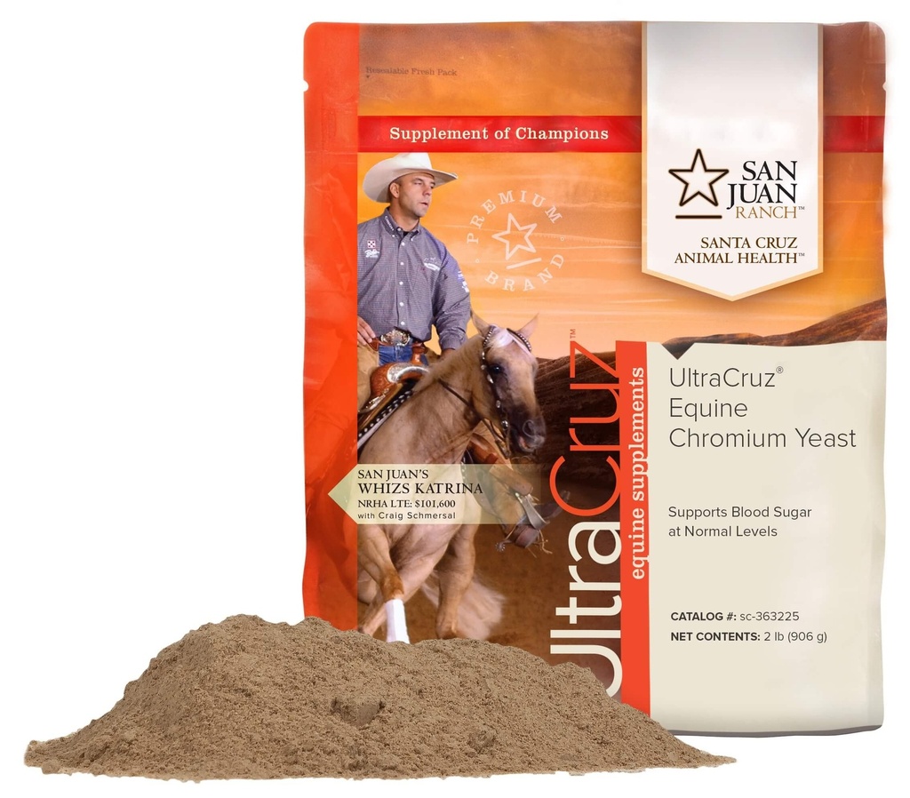 UltraCruz - s-363225 Equine Chromium Yest Supplement for hester, 2 lb, pulver (454 dagers forsyning)