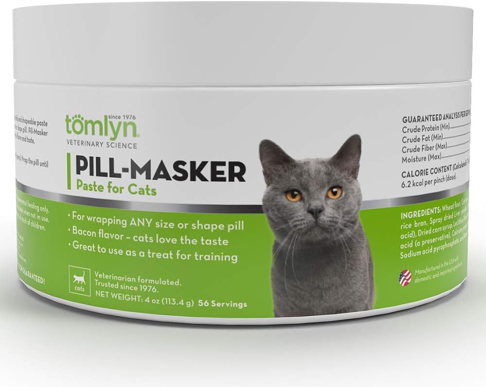 Tomlyn Pill-Masker Bacon-Flavored Lim inn for katter, 4oz