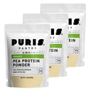 PURIS Organic Pea Protein pulver – USDA Organic Vegan Protein | 27g Plant Protein Per Serving | Ikke-GMO Glutenfri Soya-fri | Ren etikett | Smooth Smak | 2 lb (3 Pack)