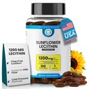 Solflower Lecithin 1200 mg, melkeflyt, soya-fri og ikke-GMO støtte for amming mamma unblocks tilstoppet melkedukter, hjerne, nerve og lever helse, fosfolipid-Rich for mor 100 Softgel