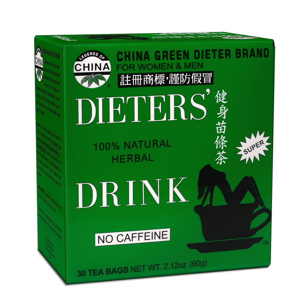 Onkel Lee's Tea Kina Grønne Dieters Te Koffein Gratis, 2.12 Oz, 30 greve