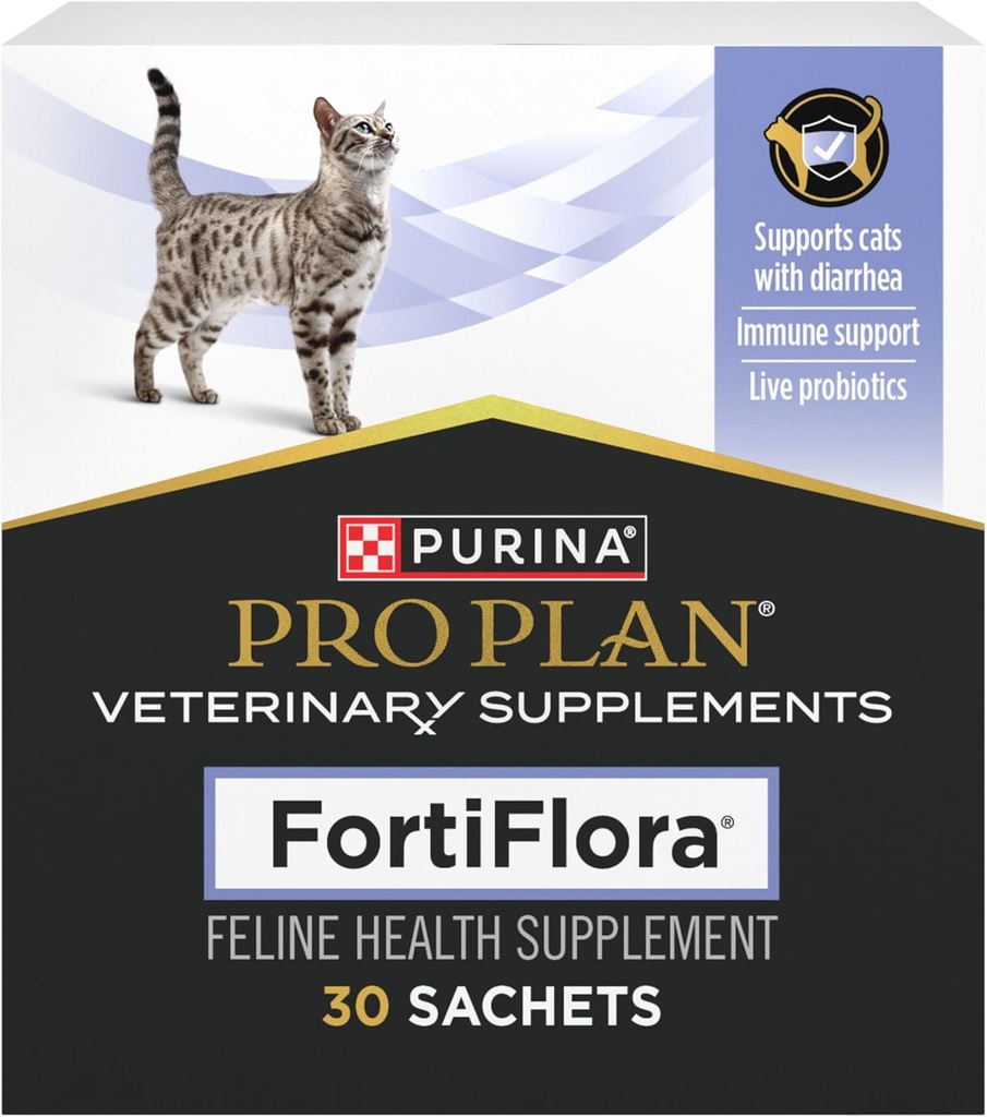 Purina Pro Plan veterinær kosttilskudd FortiFlora Probiotika for katter med diarrea katt kosttilskudd