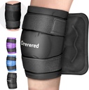 Ispakker for skadeskader Reusable, Knee Gel Ice Pack Wrap smerte lindring for knee erstatningskirurgi, hevelse, Meniscus Tear, ACL, Sportsskader, Bruises og ledgikt, Elbow Ice Pack Svart