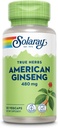 SOLARAY American Ginseng ® Adaptogen Urt ® Sunn Stress, energi og fysisk utholdenhet støtte ® 50 Vegkaps