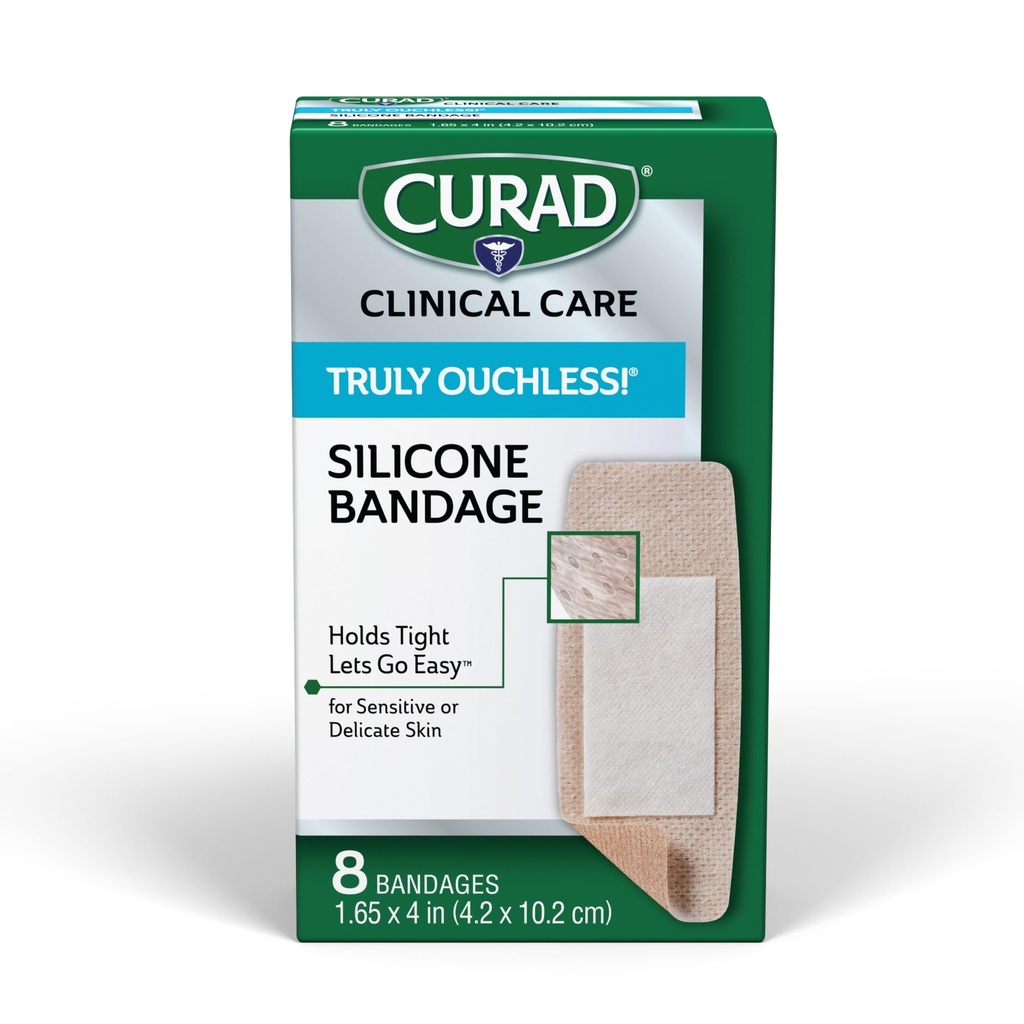 Curad - CUR5003V1 virkelig ouchless silikon Bandage